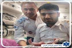 تولد نوزاد دختر در دستان مهربان سپید پوشان اورژانس ۱۱۵ شهرستان ارسنجان