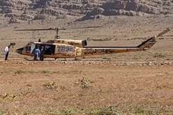 انتقال پیشرفته ۲ مددجو توسط بالگرد های اورژانس هوایی فارس 