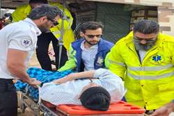 اعزام بالگرد اورژانس 115 آباده برای انتقال بیمار قلبی به شیراز