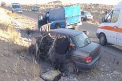 دو فوتی و سه مصدوم در حادثه ترافیکی در محور سرچهان-قادرآباد
