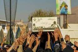 پوشش امدادی تشییع پیکر مطهر ۱۴ شهید گمنام در شیراز 