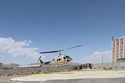 پرواز بالگرد اورژانس هوایی آباده برای انتقال بیمار دچار خونریزی از اقلید به شیراز