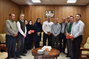 قدردانی رئیس مرکز اورژانس فارس از زحمات تیم مالی به مناسبت روز حسابدار